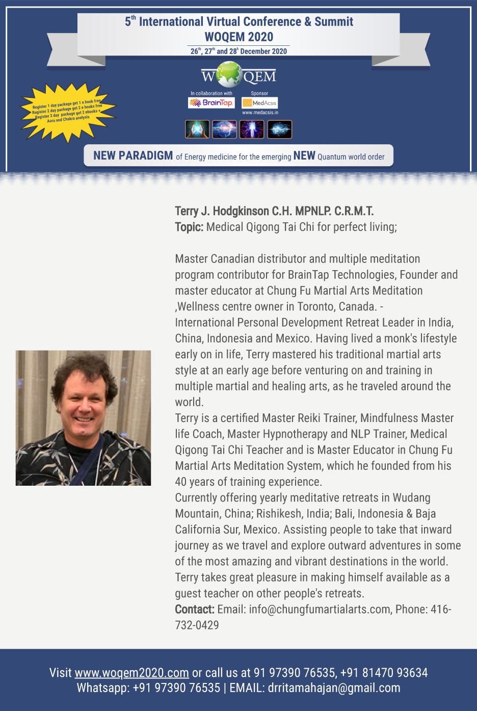 Terry Hodgkinson Quantum Energy Medicine Bio